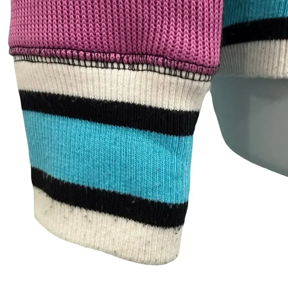 Air Jordan Fuchsia Black Blue White Colorblock Jumpman Logo Track Jacket Size S - Picture 8 of 15